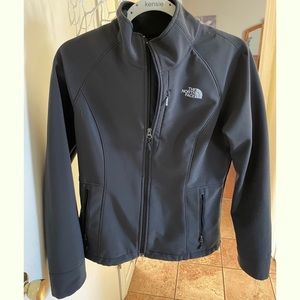 The North Face Women's Black Apex Barrier Soft Shell Jacket, color black.